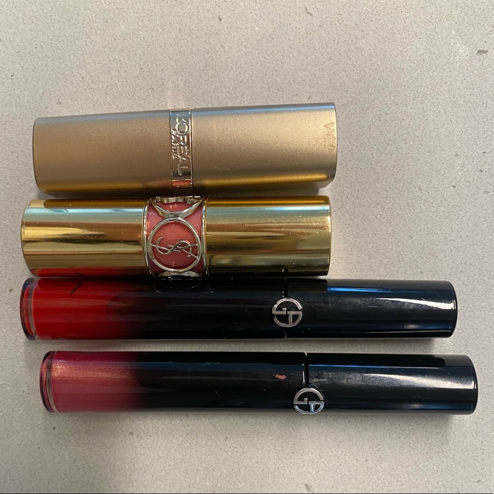GA and YSL lipgloss bundles